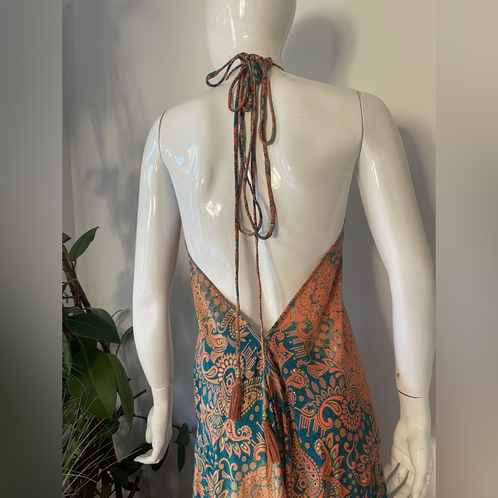 flowy  Multicolor Paisley Maxi Dress - Picture 4 of 6